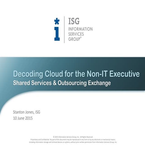 Decoding Cloud for the Non-IT Executive