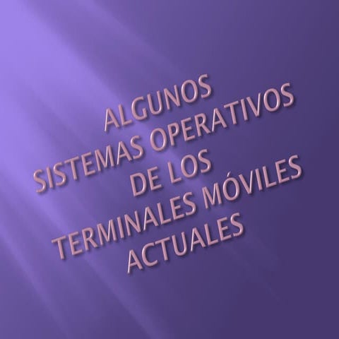 SSOO Terminales Móviles