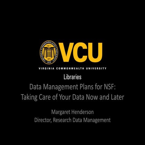 NSF Data Requirements and Changing Federal Requirements for Research