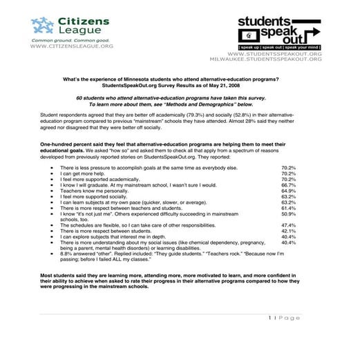 Sso survey results_alternativeed