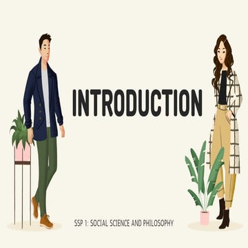 Introduction to Social Science and Philosophy