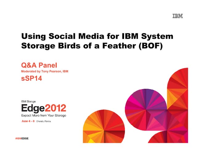 IBM Social Media Birds of a Feather v5