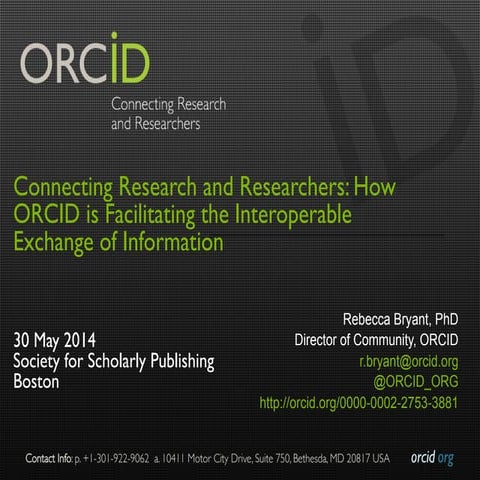 Panel on ORCID integrations by publishers