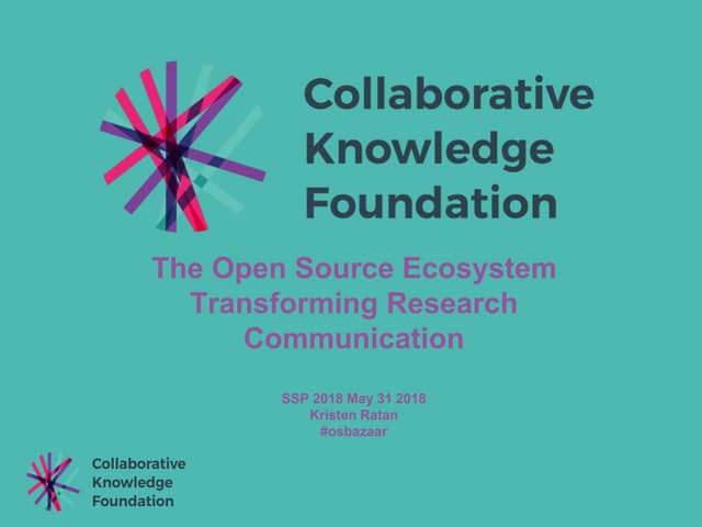 The Open Source Ecosystem Transforming Research Communication