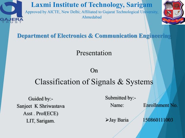 Signals & Systems PPT