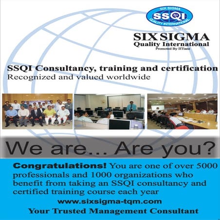 Six sigma brochure for you