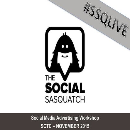 #SSQLIVE Presentation - Online Social Media Advertising!