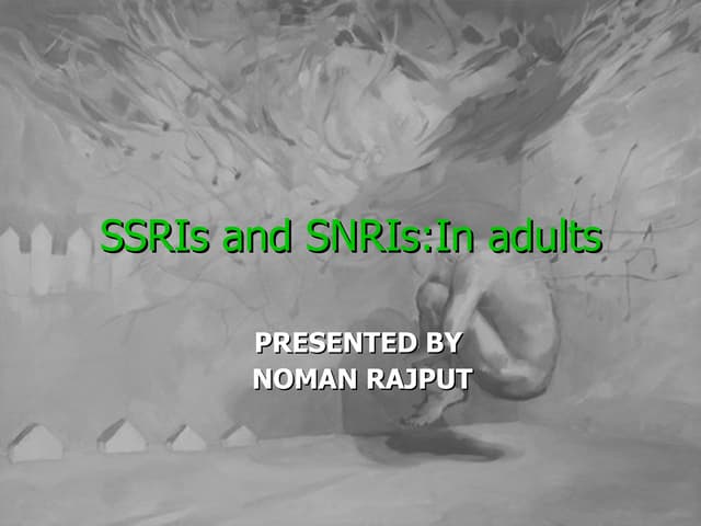 SSRI ANTI DEPPRESENT DRUGS- SEROTONIN SELECTIVE REUPTAKE INHIBITOR.pptx