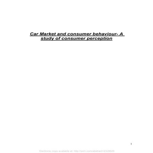 jurnal car market and consumer behaviour