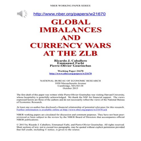 Global Imbalances and Currency Wars at the ZLB