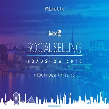 Social Selling Roadshow Stockholm