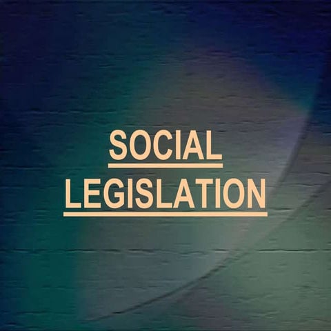 SSS & GSIS PRESENTATION Social legislation