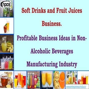 Soft Drinks and Fruit Juices Business