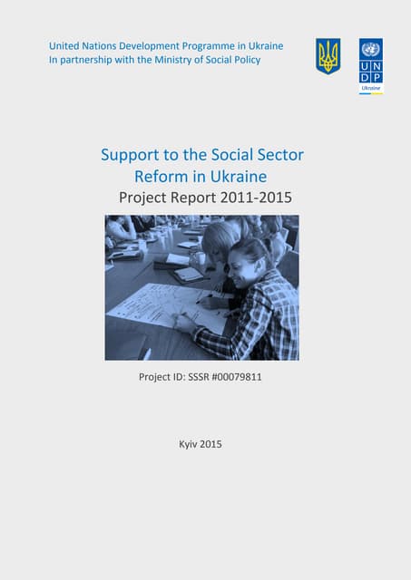 UNDP Report on Social Sector Support 2011-2015