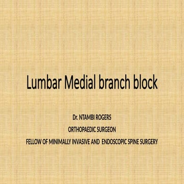 Basic spine injections | PPT