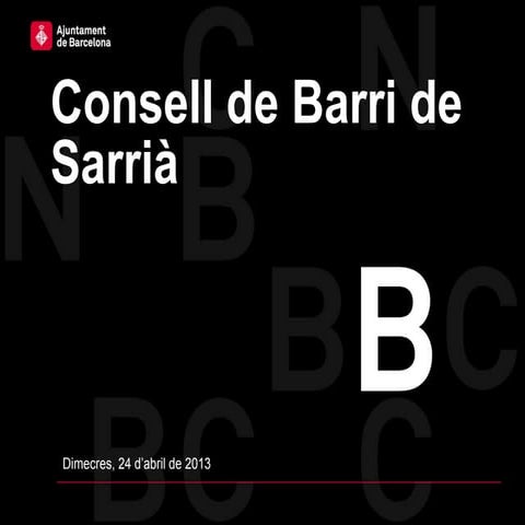 SSTG: Consell de barri de Sarrià