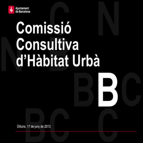 SSTG: Comissió Consultiva d'Hàbitat Urbà