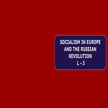 class 9 socialism in europe and russian revolution