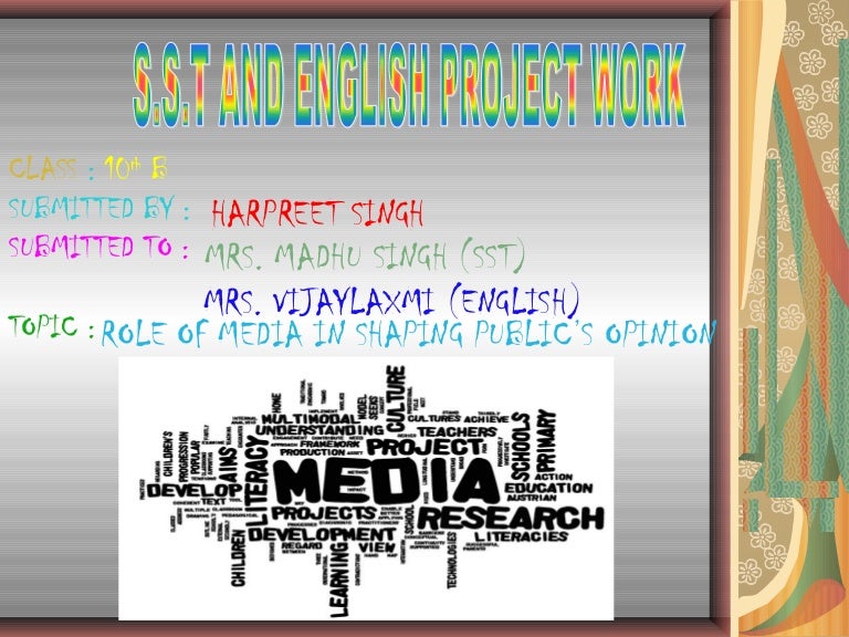 Role Of Media In Shaping Public Opinion