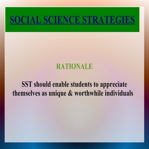 Sst strategies