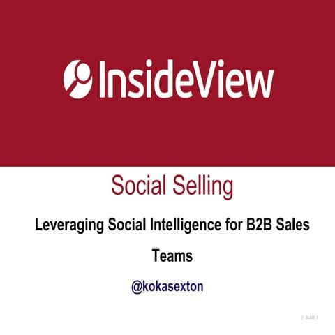 Leveraging Social Intelligence for B2B Sales Teams
