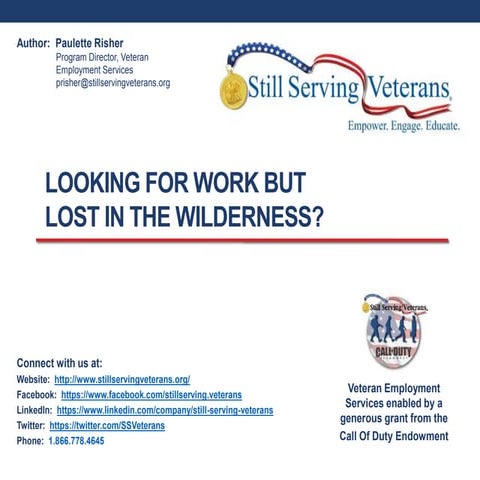 Lost in the Job Hunt Wilderness: Advice from Still Serving Veterans