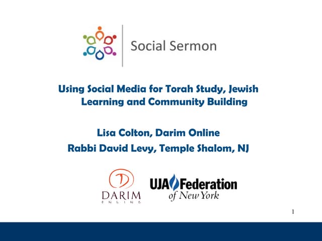 Social Sermon - NY Social Media Boot Camp