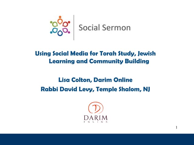 Social Sermon Webinar slides