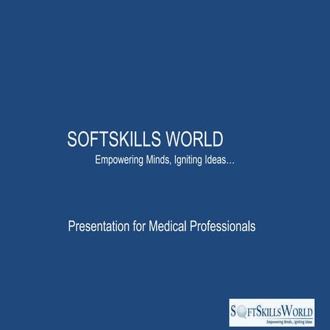 Ssw presentation for medical professionals