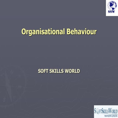 Ssw presents organisational behaviour workshop ppt