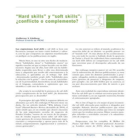 Soft Skills y Hard Skills -Edelberg