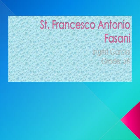 St. Francesco Antonio Fasani