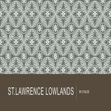 St.lawrence lowlands by chloe
