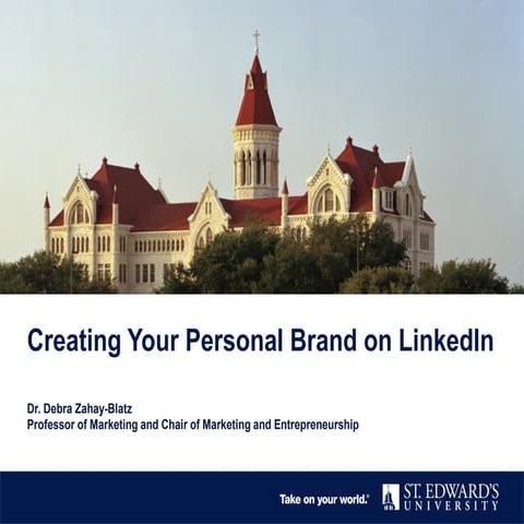 Creating Your Personal Brand on LinkedIn