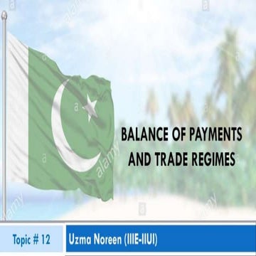 economy of pakistan balance of payment | PPSX