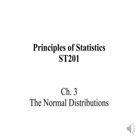 St201 d normal distributions