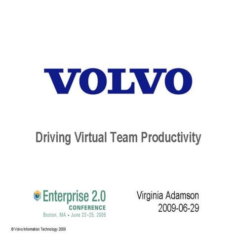 Driving Virtual Team Productivity