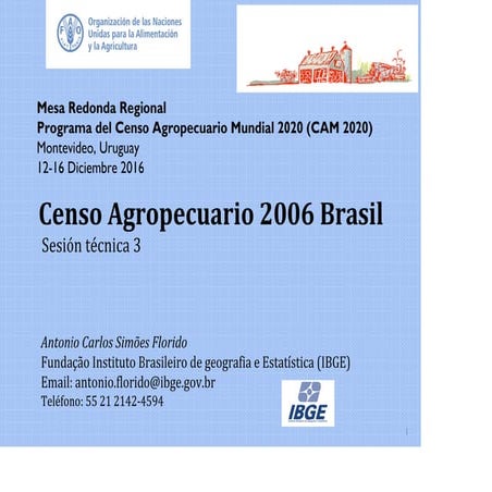 Brasil- Consideraciones Metodológicas: Censo Agropecuario 2006 
