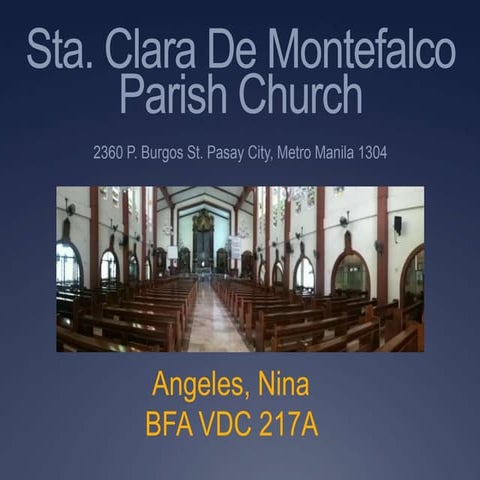 Sta. clara de montefalco parish church