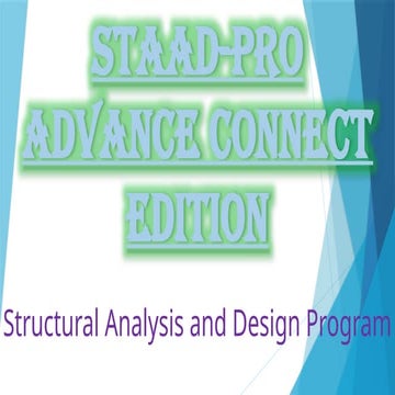Staad pro notes | PDF