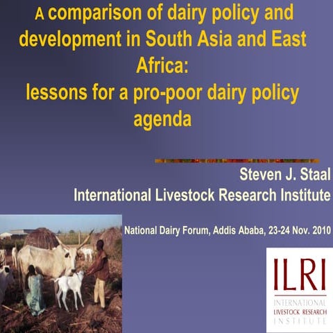 A comparison of dairy policy and development in South Asia and East Africa: l...