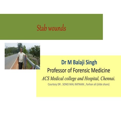 STAB WOUNDS. Forensic medicine ..injury tylepptx | PPTX