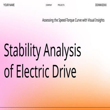 Stability Analysis of Electric Drive.pptx