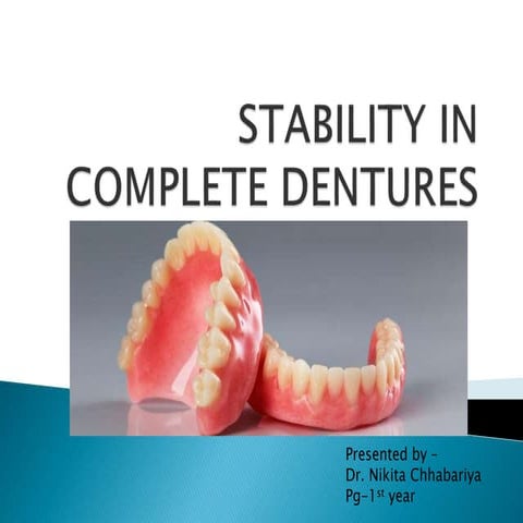 Stability in complete dentures