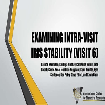Examining Intra-Visit Iris Stability - Visit 6