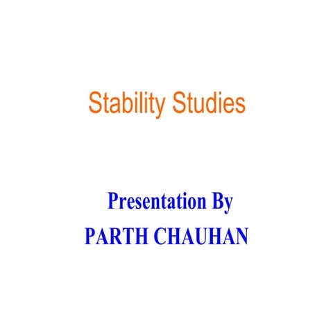Stability study