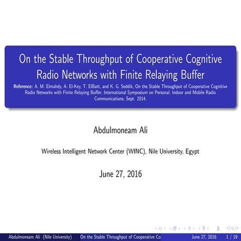 Stable Throughput-Cooperative Cognitive Radio with Finite Relaying Buffer