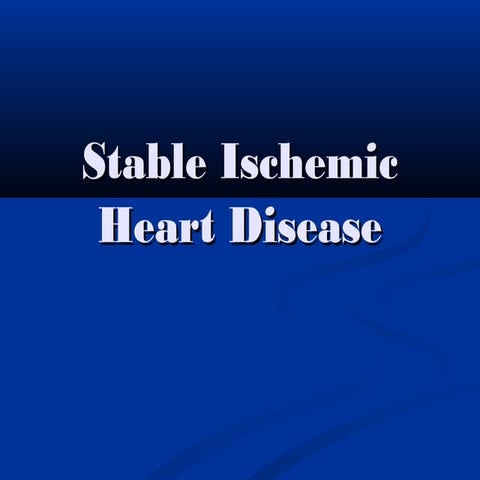 Stable ischemic heart disease   bv tam duc