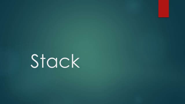Stack | PPTX
