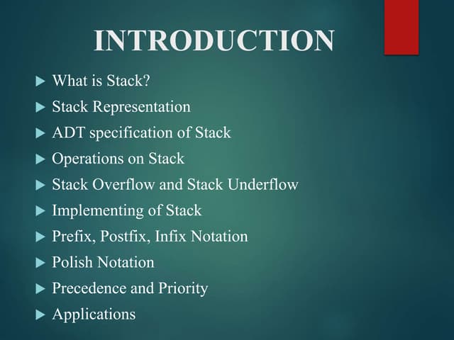 DATA STRUCTURE - STACK